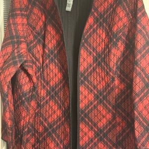Catherines Red and Black Plaid jacket reversible